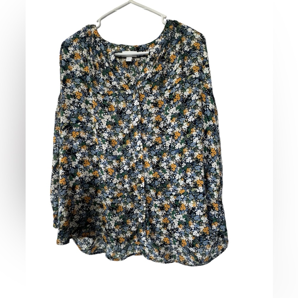 J.Jill Women’s floral blouse size large like new